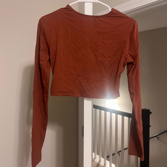 High Voltage Botany Crop Top Red - Picture 3 of 5